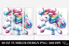 Running Cute Unicorn | 20 oz Tumbler Product Image 1