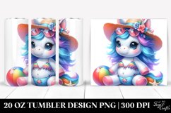 Cute Baby Unicorn with Beachwear Product Image 1