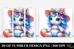 Cute Baby Unicorn with Beachwear Product Image 1