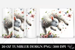 Lamb Tumbling Spring Petals Wind 20 oz Tumbler Product Image 1