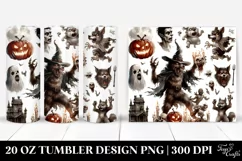 Simple Funny Werewolf Haloween Clipart 20 Oz Tumbler Product Image 1