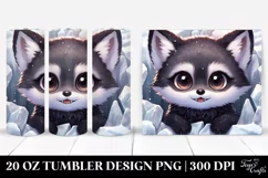 Cute Baby Fox, Transparent 20 Oz Tumbler Product Image 1