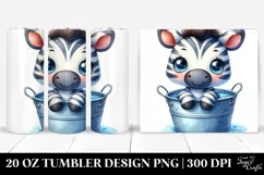 Cute Colorful Baby Zebra Clipart Product Image 1