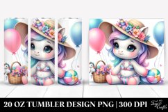 Cute Unicorn with Beachwear and Baloons | 20 oz Tumbler Product Image 1