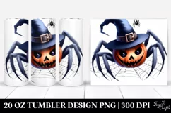 Funny Spider Halloween Clipart 20 Oz Tumbler Product Image 1
