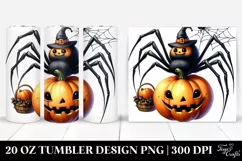 Funny Spider Halloween Clipart 20 Oz Tumbler Product Image 1