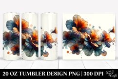 Abstract Floral Tumbler | 20 Oz Tumbler Product Image 1