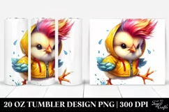 Cute Baby Chicken Running | 20 oz Tumbler Product Image 1