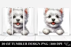 Watercolor West Highland White Terrier Tumbler Product Image 1