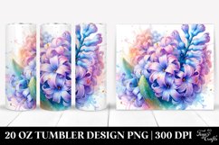 Detailed Hyacinth Transparent Golden Insertions | 20 oz Product Image 1