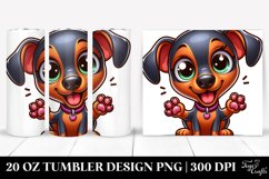 Cute Funny Baby Doberman Pinscher Tumbler Product Image 1