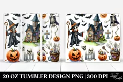 Funny Scene Halloween Clipart 20 Oz Tumbler Product Image 1