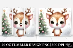Enthusiastic Deer with Crazy Haircut 20 Oz Tumbler Product Image 1