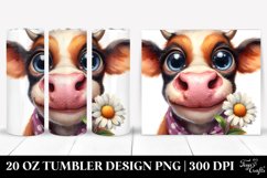 Funny Cow Portrait | 20 Oz Tumbler Product Image 1