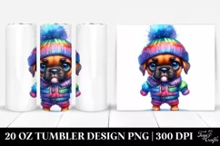 Expressive Watercolor Boxer | 20 oz Tumbler Product Image 1