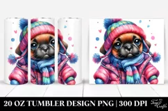 Expressive Watercolor Boxer | 20 oz Tumbler Product Image 1