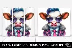 Cute Baby Cow Drawing | 20 oz Tumbler Product Image 1