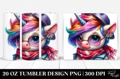 Vibrant Funny Baby Unicorn Clipart Product Image 1