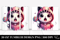 Spooky Cat with Lollipop.20 Oz Tumbler Product Image 1