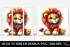 Colorful Plush Lion Tumbler Product Image 1
