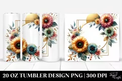 Colorful Sunflower Tumbler Product Image 1