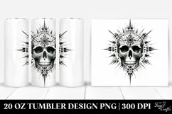 Simple Skull Watercolor Tumbler Product Image 1