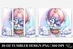 Unique Unicorn Twirling in Bubble | 20 oz Tumbler Product Image 1