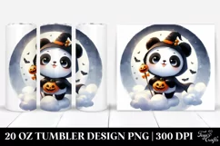 Cute Baby Panda Halloween Cloud 20 Oz Tumbler Product Image 1
