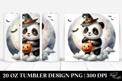 Cute Baby Panda Halloween Cloud 20 Oz Tumbler Product Image 1
