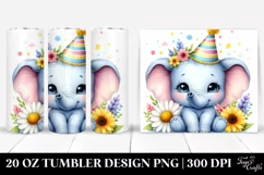 Cute Baby Elephant Tumbler Product Image 1