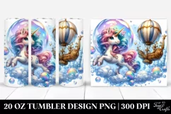 Twirling Unicorn Bubble 20 Oz Tumbler Product Image 1