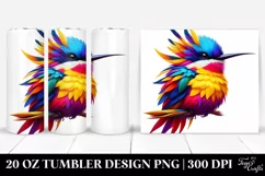 Colorful Whimsical Vibrant Bird | 20 Oz Tumbler Product Image 1