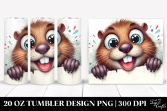 Crazy Funny Beaver Tumbler Product Image 1