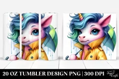 Cute Baby Unicorn 20 Oz Tumbler Product Image 1