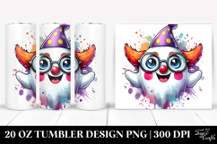 Graceful Clown Ghost.20 Oz Tumbler Product Image 1
