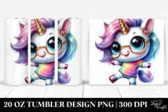Cute Baby Unicorn Dancing | 20 oz Tumbler Product Image 1