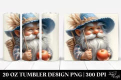 Detailed Digital Painting of a Gnome Silling with Beach Wear Product Image 1