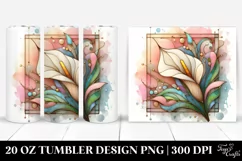 Calla Lily 20 Oz Tumbler Product Image 1