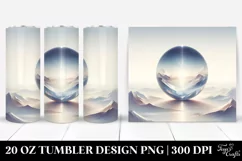 Simple Crystal Ball Digital Painting Tumbler Product Image 1