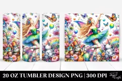 Funny Fairy Playing | 20 oz Tumbler Product Image 1