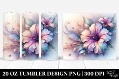 Shiny Petunia Metallic Splash. 20 Oz Tumbler Design Product Image 1