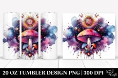 Magical Celestial Mushroom in Vibrant Colors, Transparent 20 Product Image 1