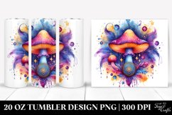 Magical Celestial Mushroom Clipart 20 Oz Tumbler Product Image 1