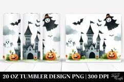 Simple Funny Halloween Clipart | 20 oz Tumbler Product Image 1