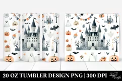 Simple Funny Halloween Clipart | 20 oz Tumbler Product Image 1