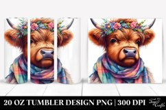 Cute Baby Highland Cow Model with Cool Haircut Product Image 1