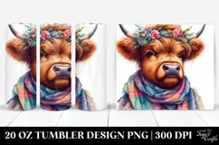 Cute Baby Highland Cow Model with Cool Haircut Product Image 1