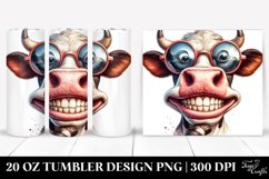 Funny Cow Portrait Sunglasses | 20 Oz Tumbler Product Image 1