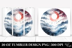 Simple Vampire Washed Watercolor Tumbler Product Image 1