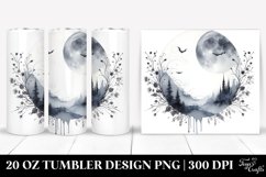 Simple Vampire Washed Watercolor Tumbler Product Image 1